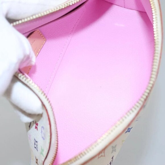 LOUIS VUITTON Monogram Multicolor Pochette Cosmetic White M47354 LV Auth 116014 - Picture 11 of 15